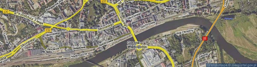 Zdjęcie satelitarne Spichrzowa ul.